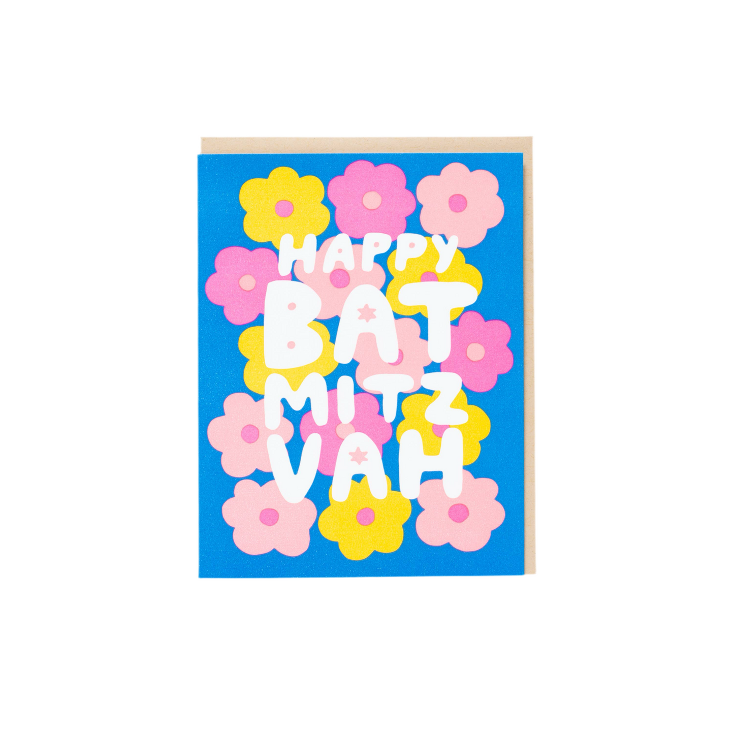 Bat Mitzvah Flowers Card