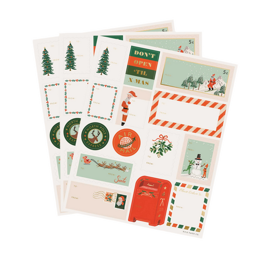 Santa’s Workshop Stickers & Labels | Pack of 3