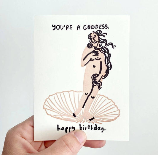 Goddess Birthday Card