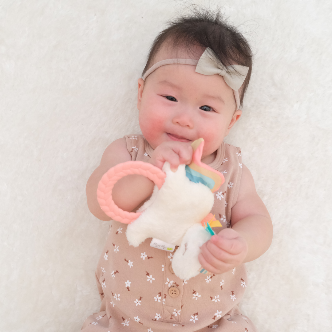 Plush Rattle + Teether | Unicorn