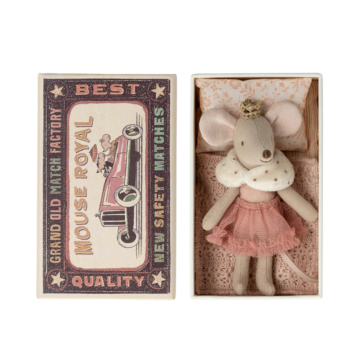 Little Sister Princess Mouse In Matchbox