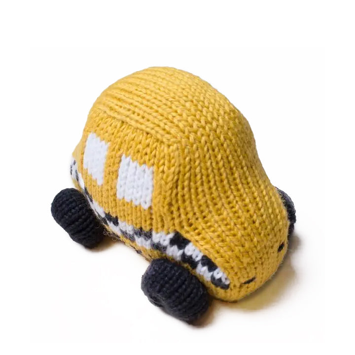 Organic Cotton Taxi Rattle