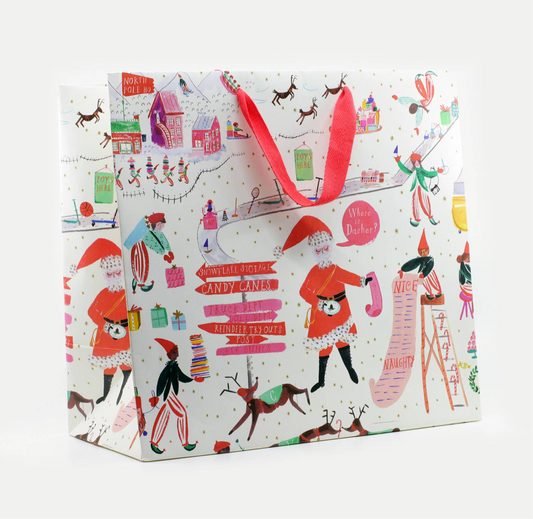 North Pole Headquarters Gift Bag