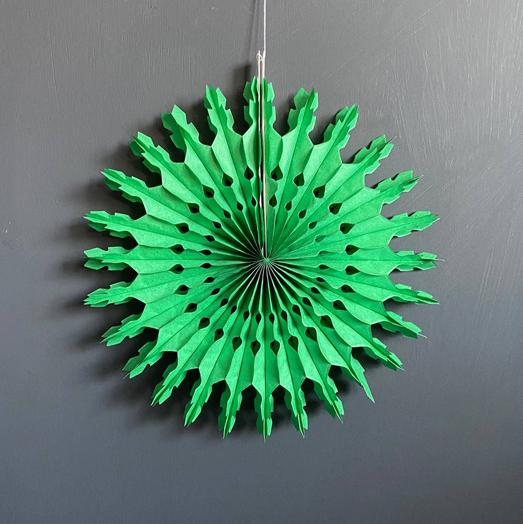 Medium Paper Fan | Green