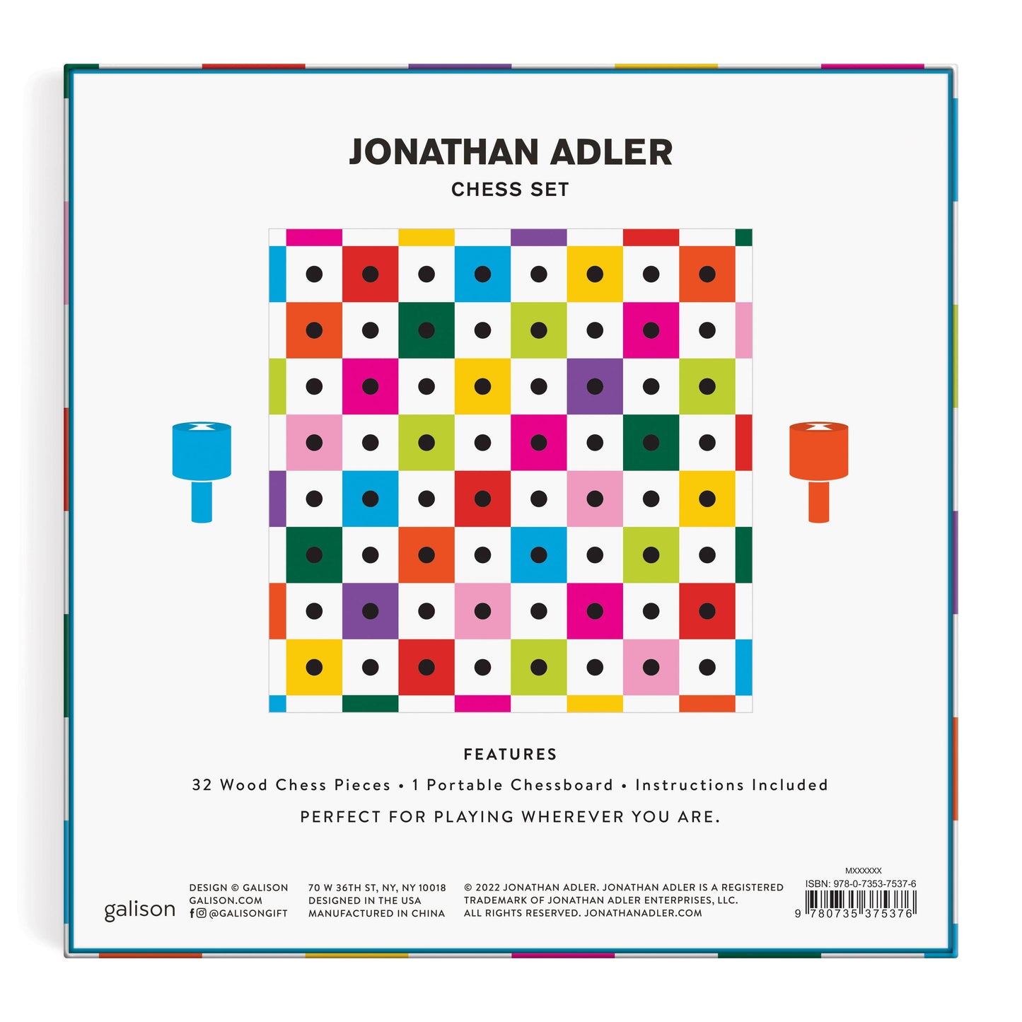 Jonathan Adler Pop Peggable Chess Set