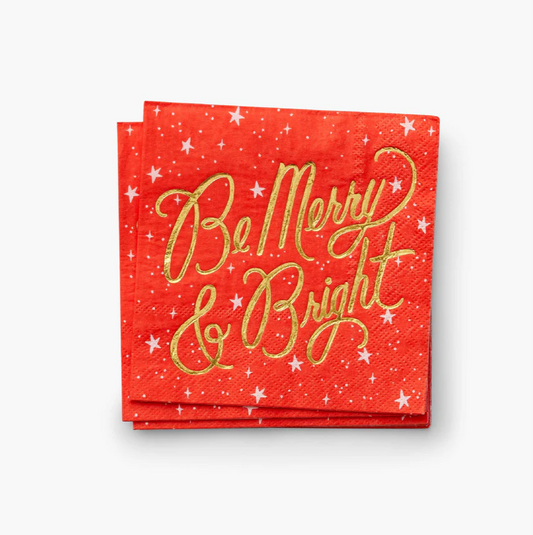 Be Merry Cocktail Napkins