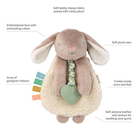 Itzy Friends Lovey Plush | Taupe Bunny