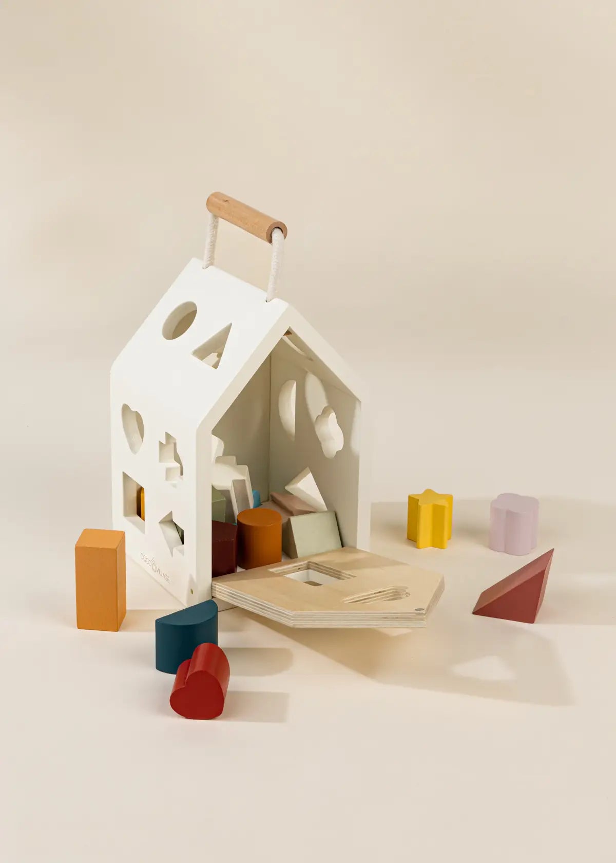 Wooden Shapes Sorting House