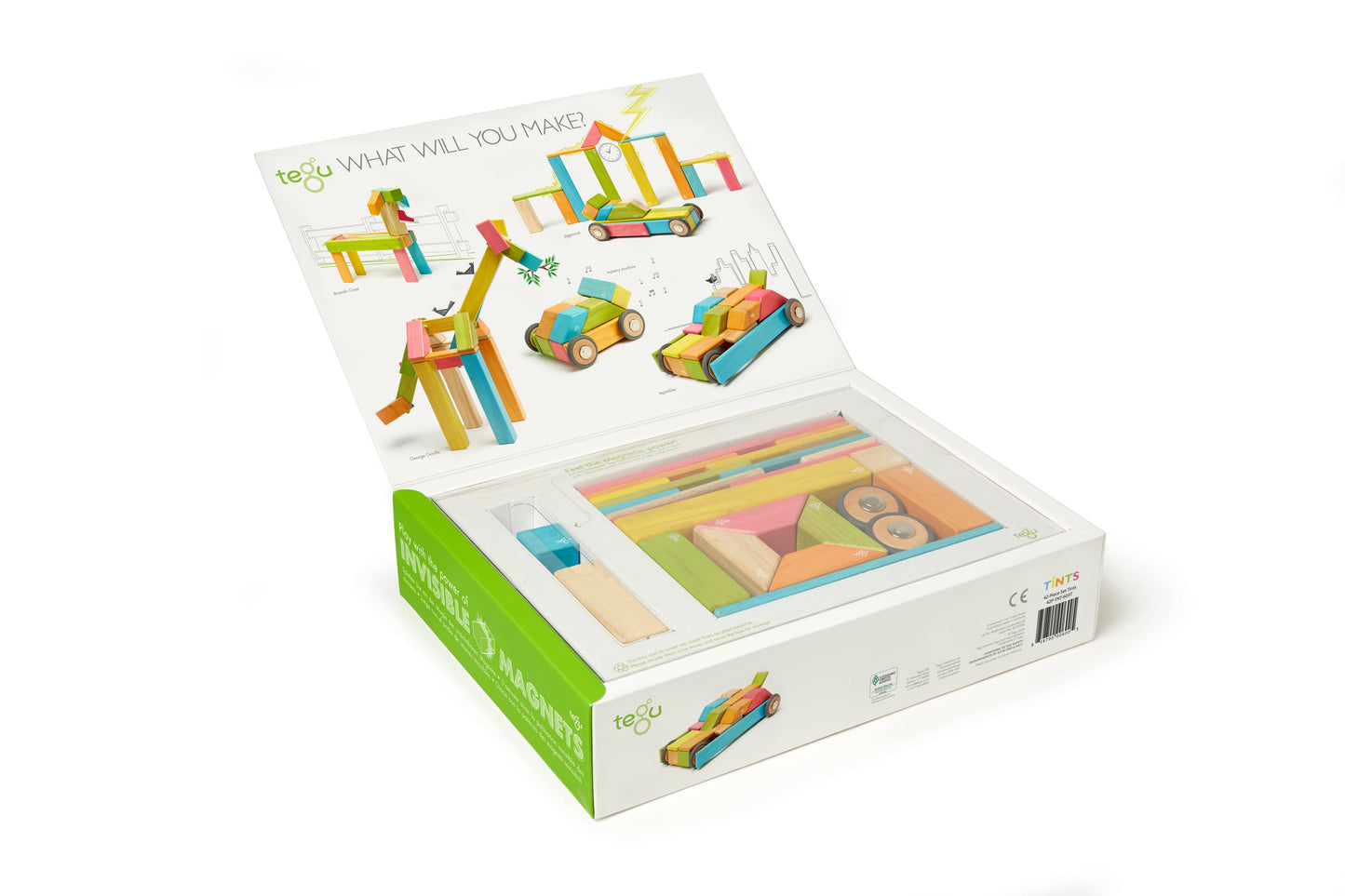 42 Piece Magnetic Wooden Block Set