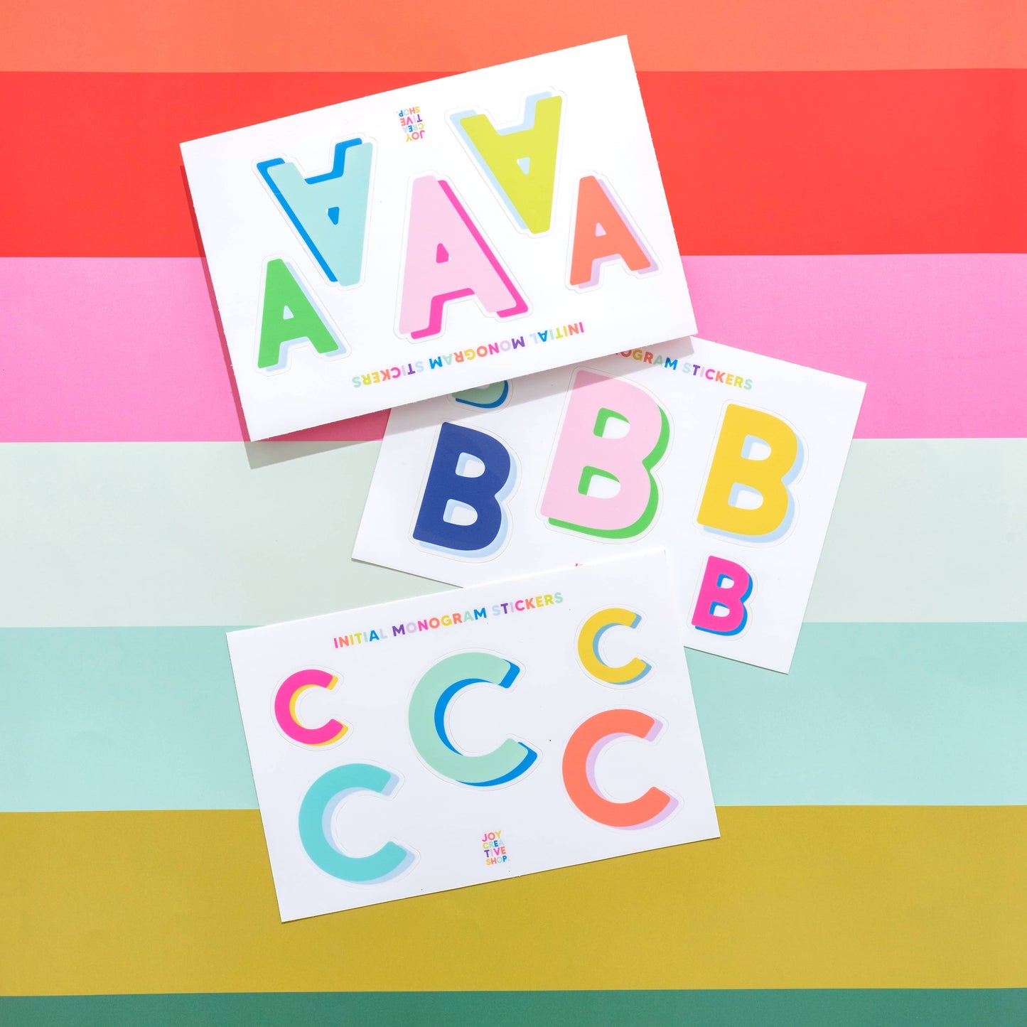 Vinyl Alphabet Stickers | Single Letters