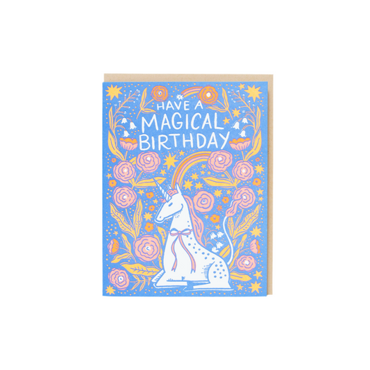 Magical Unicorn Birthday Card