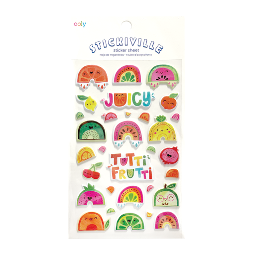 Tutti Fruitti Puffy Stickers