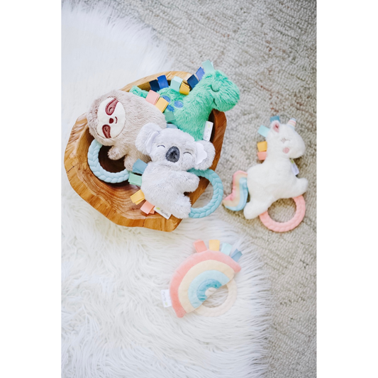 Plush Rattle + Teether | Dino