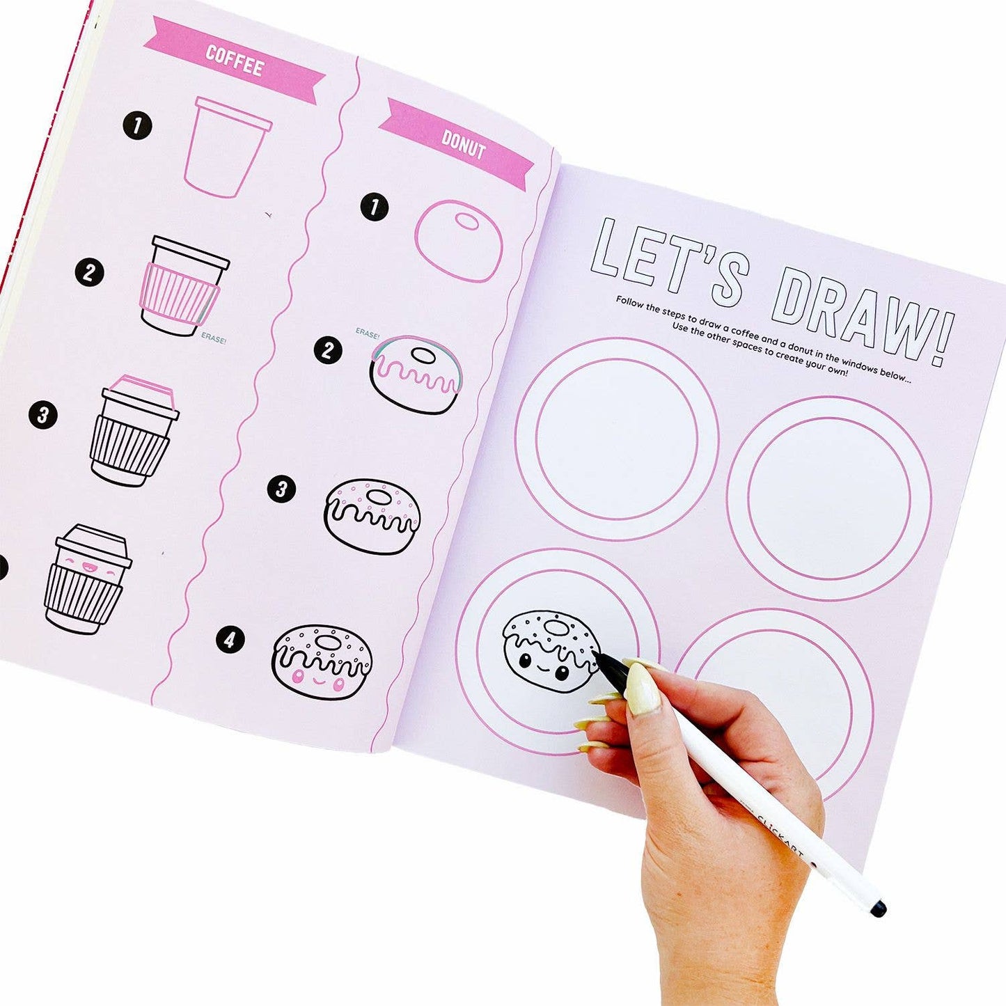 Draw-Along Food Sticker Book