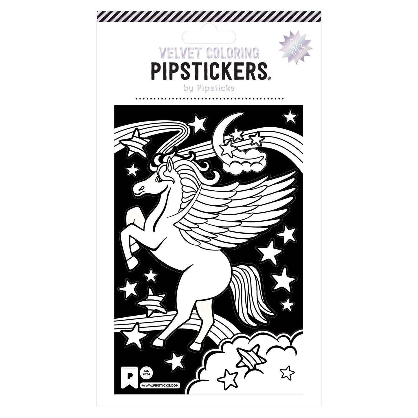 Velvet Coloring Pegasus Stickers