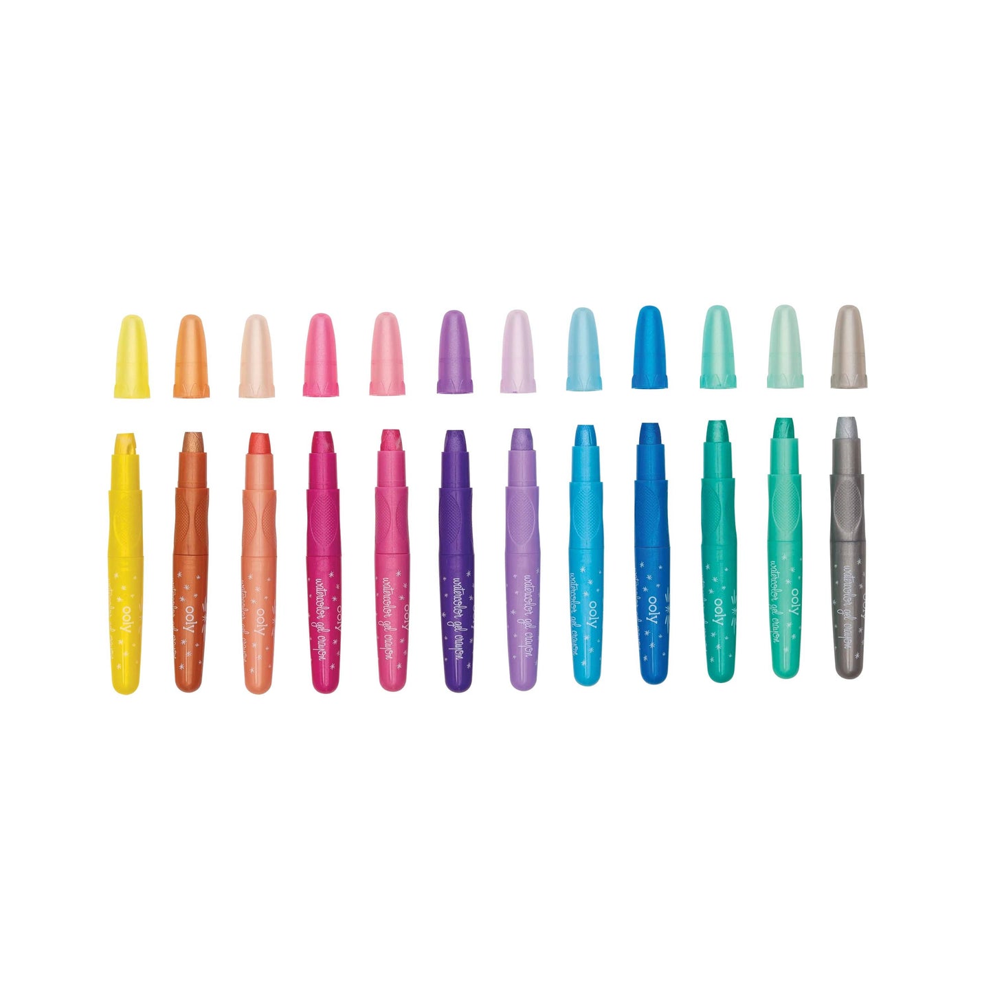 Rainbow Sparkle Watercolor Gel Crayons