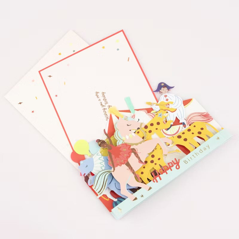 Circus Concertina Card