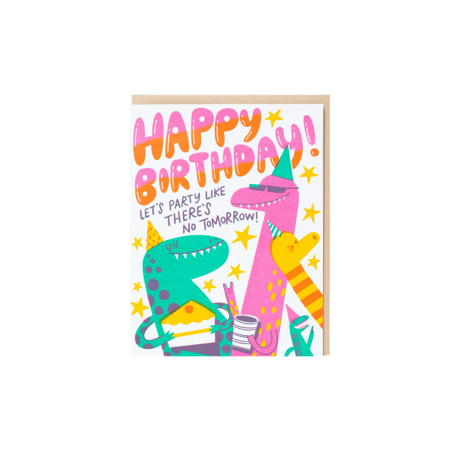 Dino Party Birthday Card