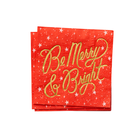 Be Merry Cocktail Napkins