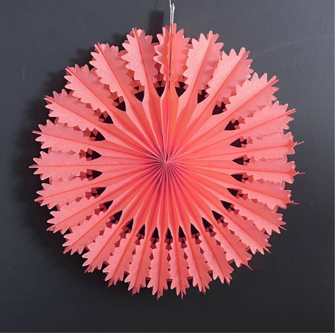 Medium Paper Fan | Peach