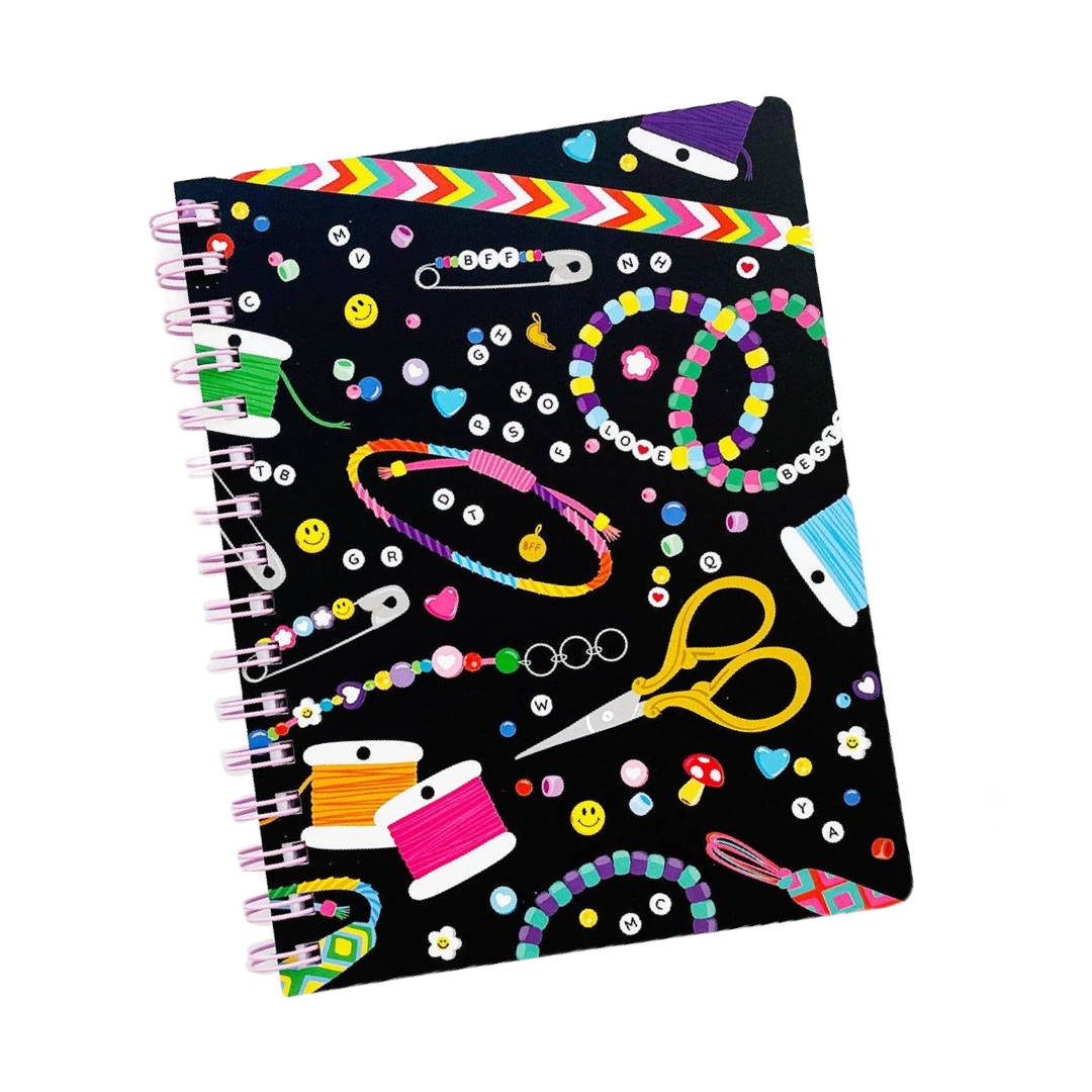 Bead Dazzled Spiral Notebook