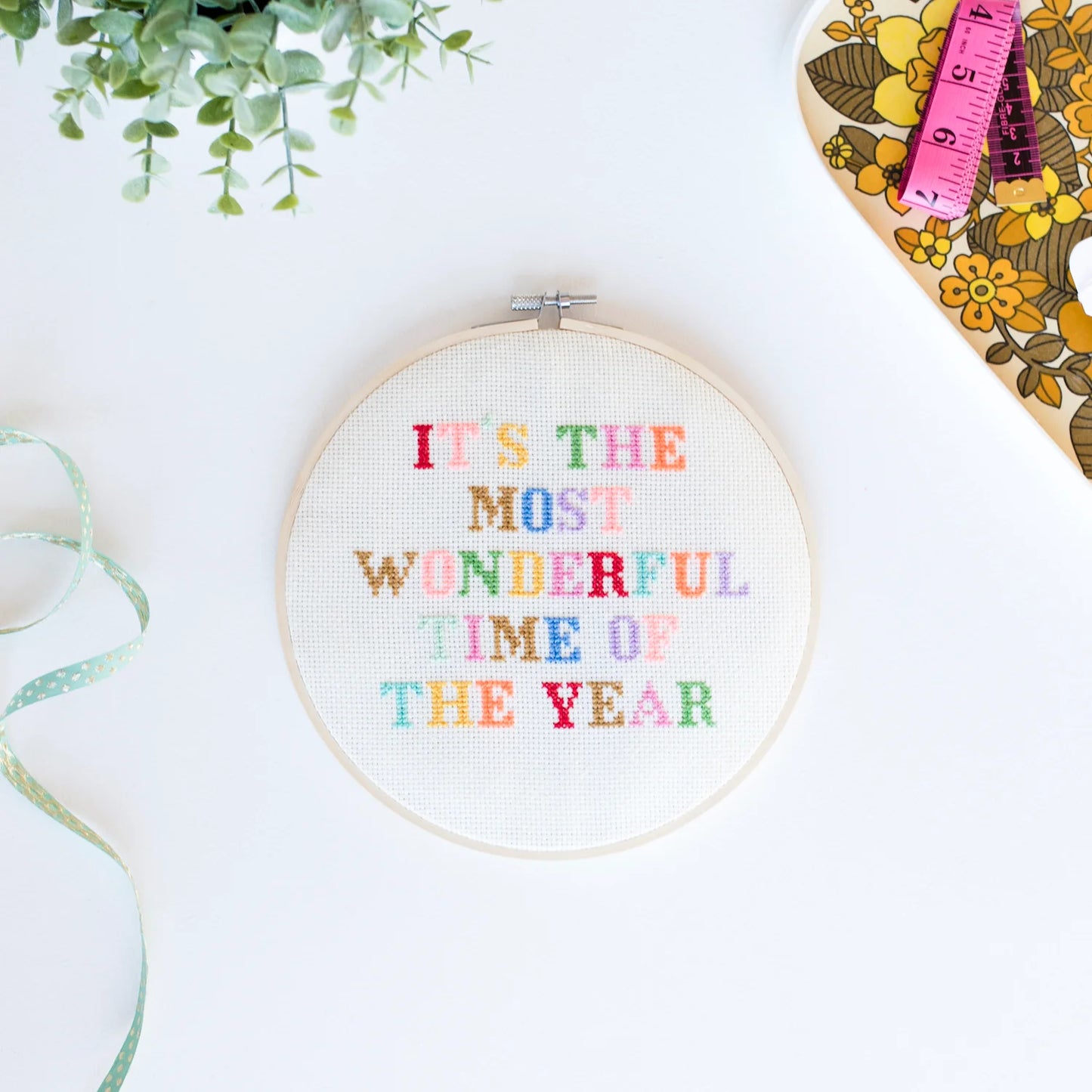 Cross Stitch Kit | It's The Most Wonderful Time Advent