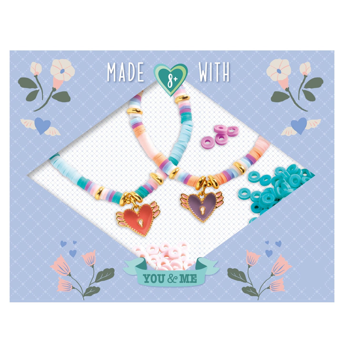 Beaded Bracelet Kit | Heart Heishi