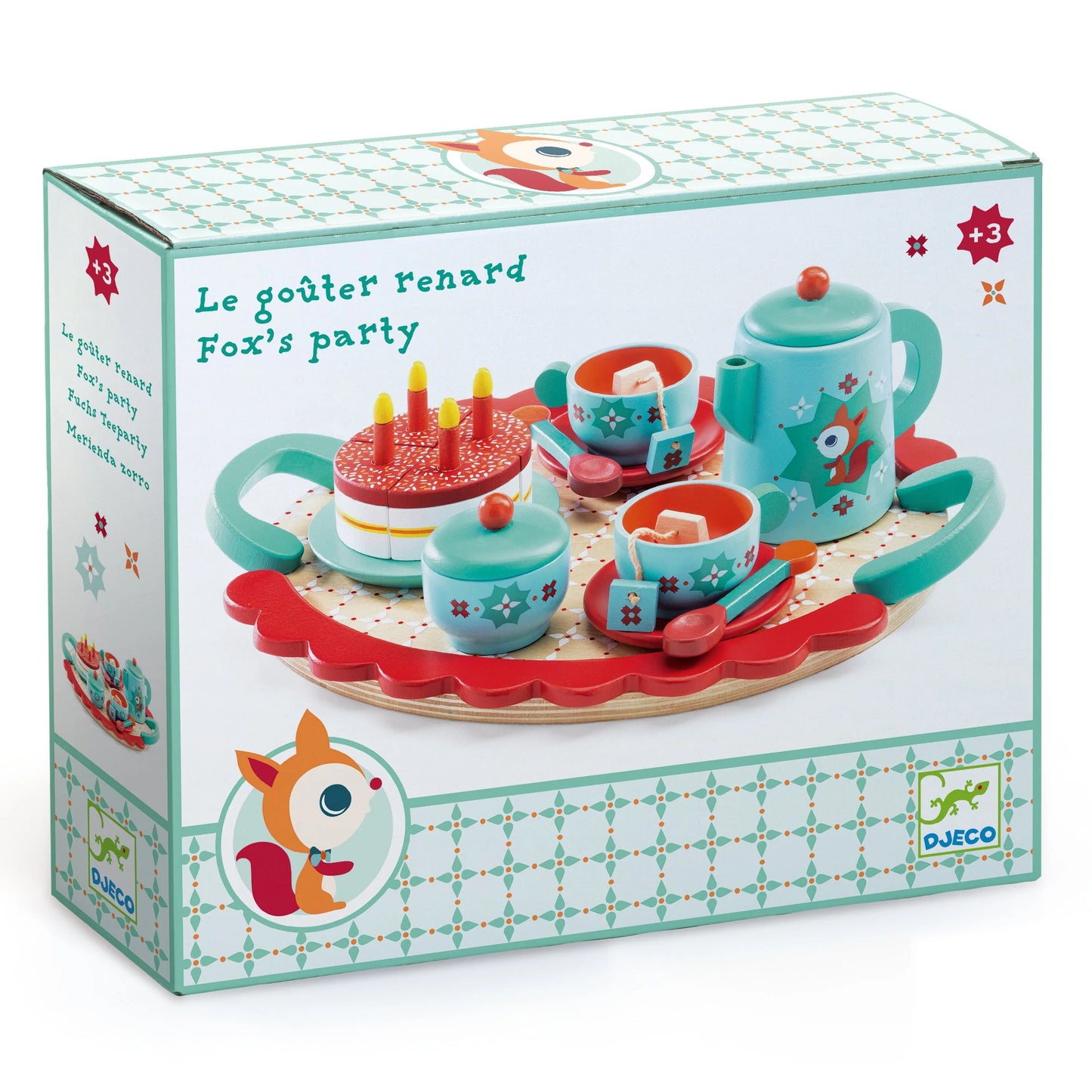 Fox's Party Wooden Tea Set