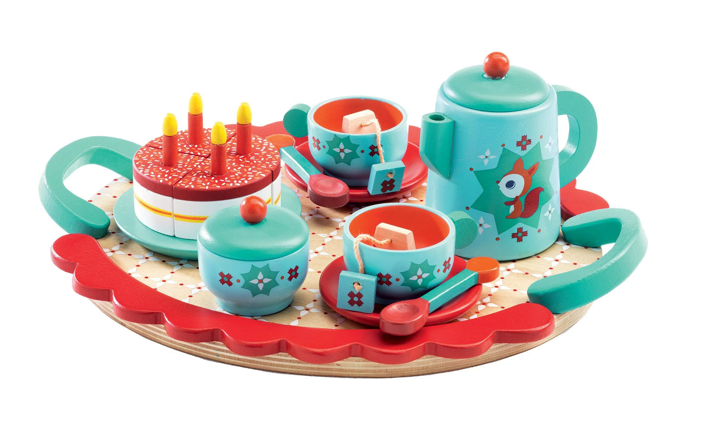 Fox's Party Wooden Tea Set