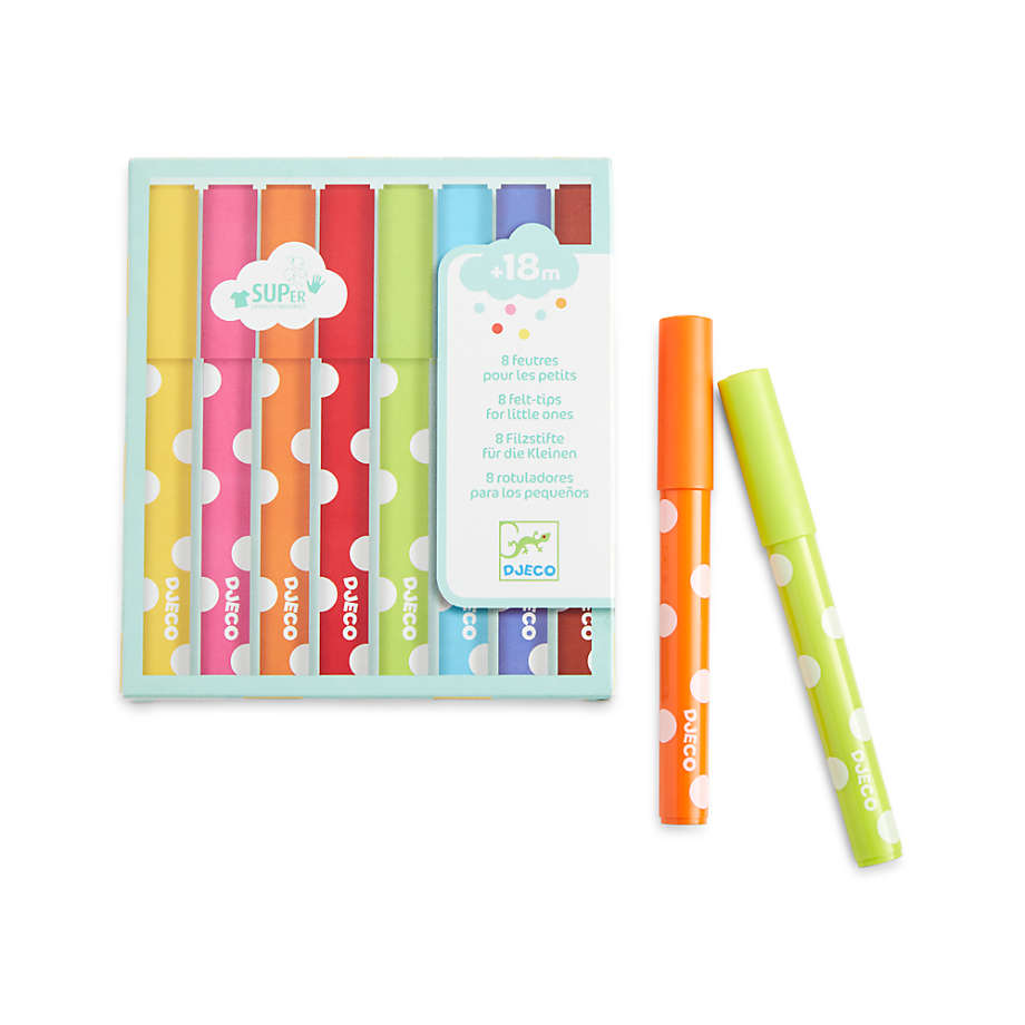 Felt Tip Markers for Little Hands | Set of 8