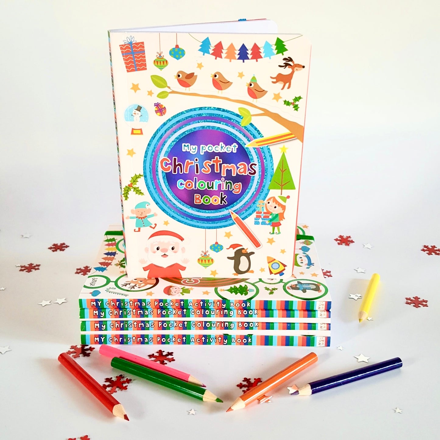 Kids Christmas Pocket Coloring Book