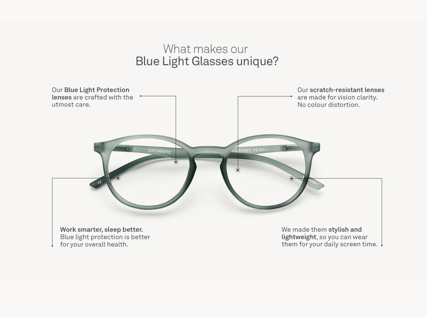 Blue Light Readers | Clever - Vintage Rose