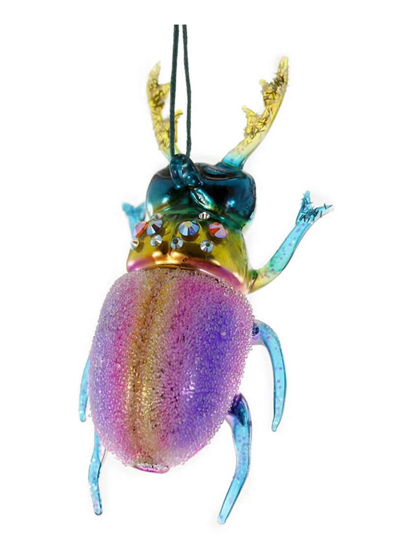 Staghorn Purple Beetle Ornament