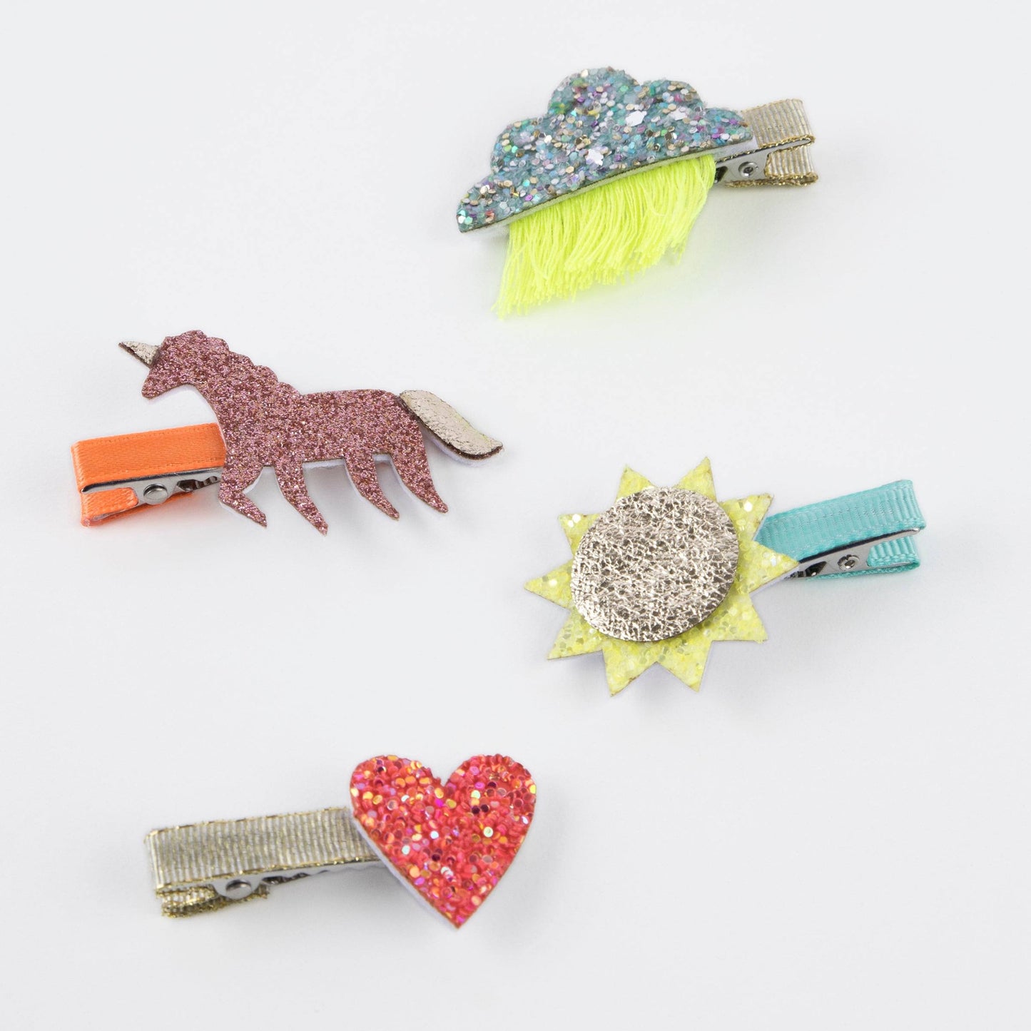 Glitter Icon Hair Clips