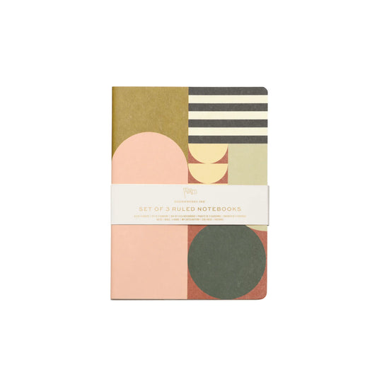 Mod Geo Flex Notebooks | Set of 3