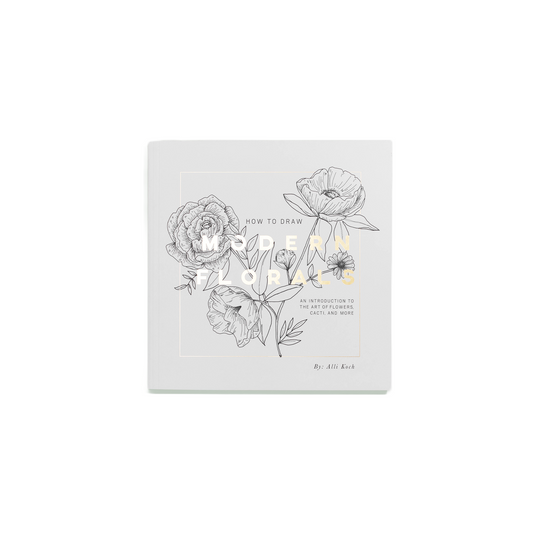 How to Draw Modern Florals Mini Book