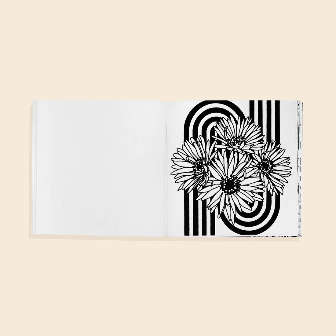 Heyday: A Retro Flower Design Coloring Book.