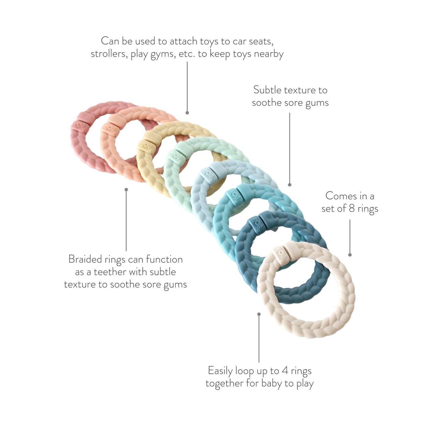 Itzy Rings Linking Teether Rings