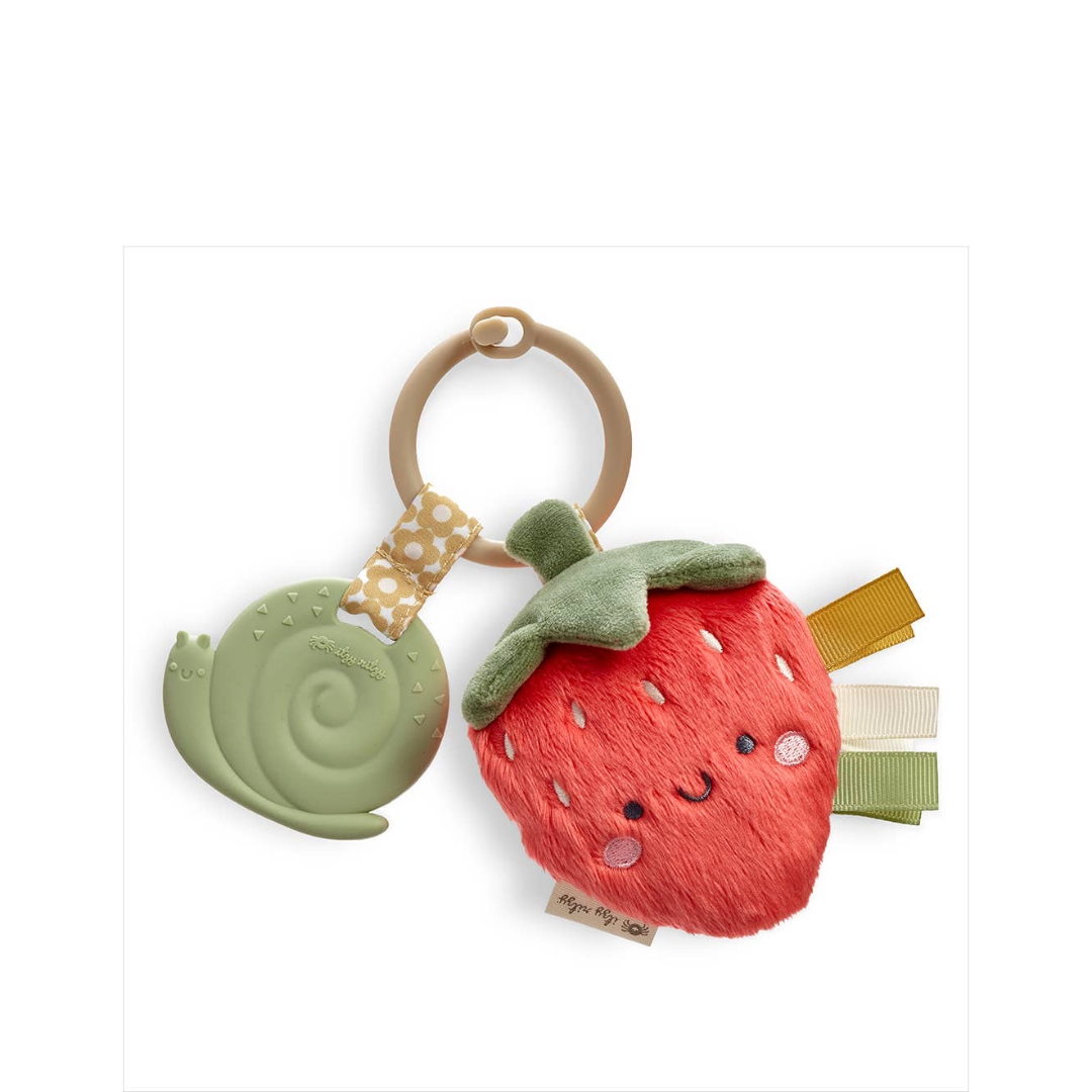 Plush Pal + Teether | Strawberry