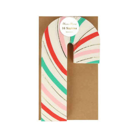 Stripy Candy Cane Napkins