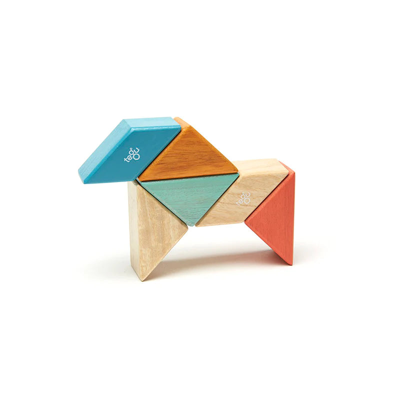 Pocket Pouch Prism | Magnetic Wooden Block Set