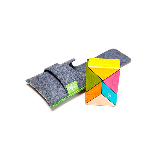 Pocket Pouch Prism | Magnetic Wooden Block Set