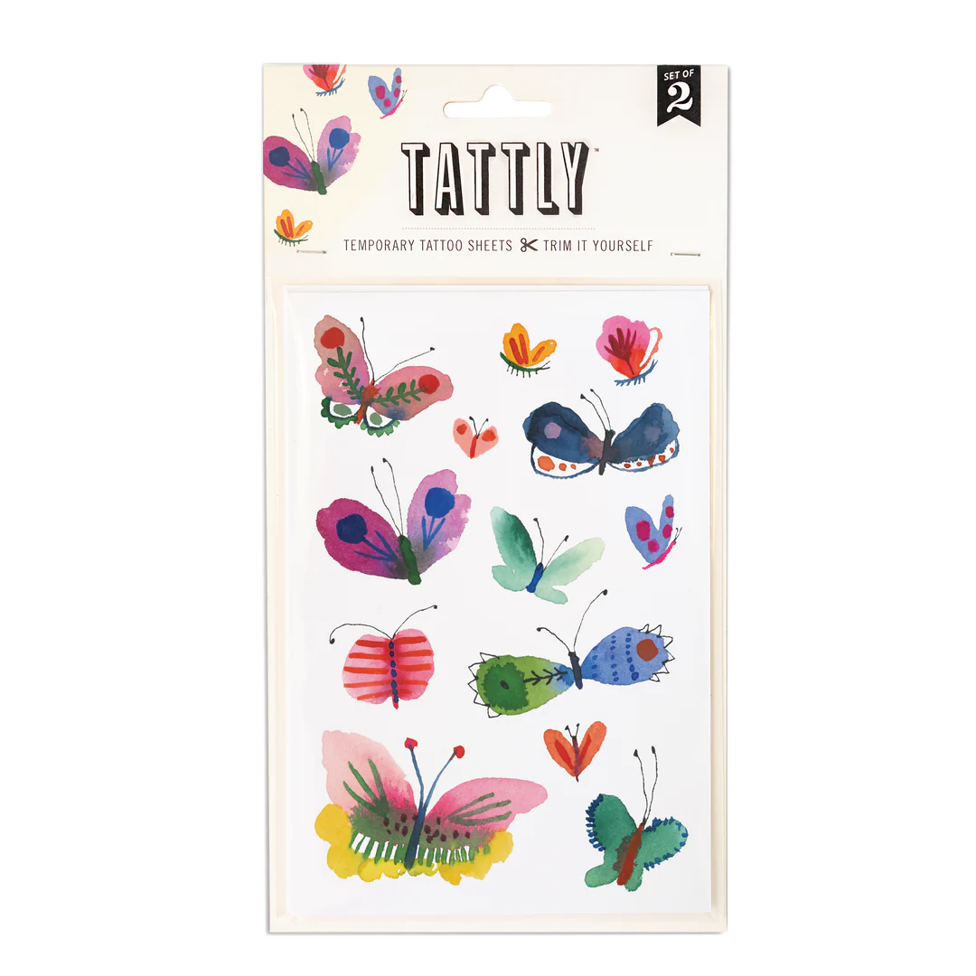 Butterfly Frenzy Tattoo Sheet