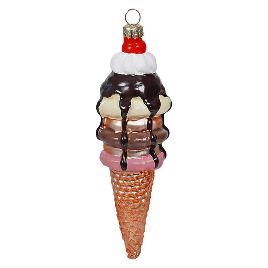 Triple Scoop Ornament