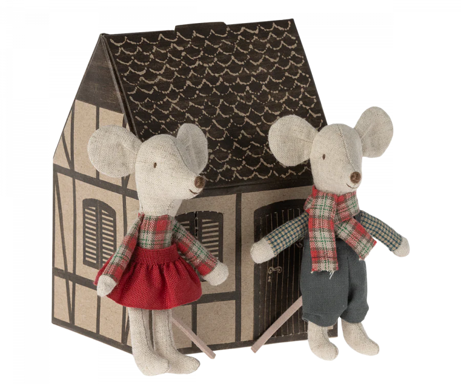 Winter Mice Twins