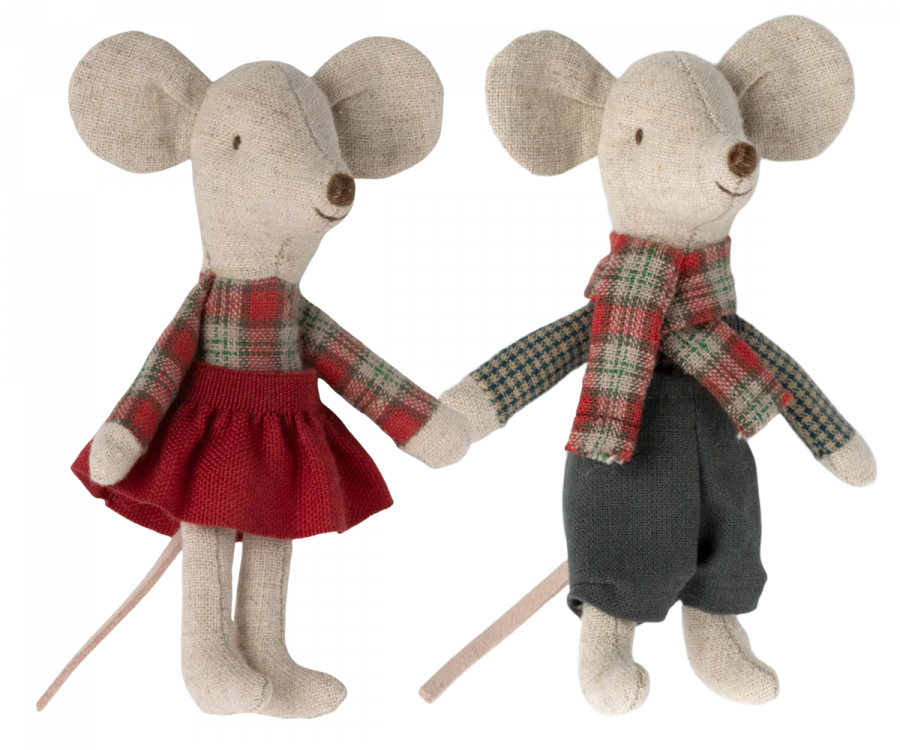 Winter Mice Twins