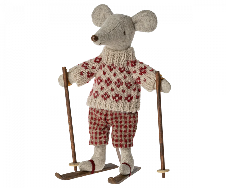 Mum Winter Mouse With Ski Set