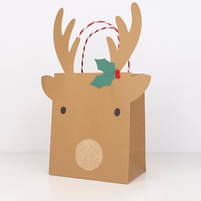 Reindeer Gift Bags | Set of 2