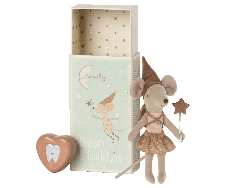 Tooth Fairy Mouse in Matchbox| Rose