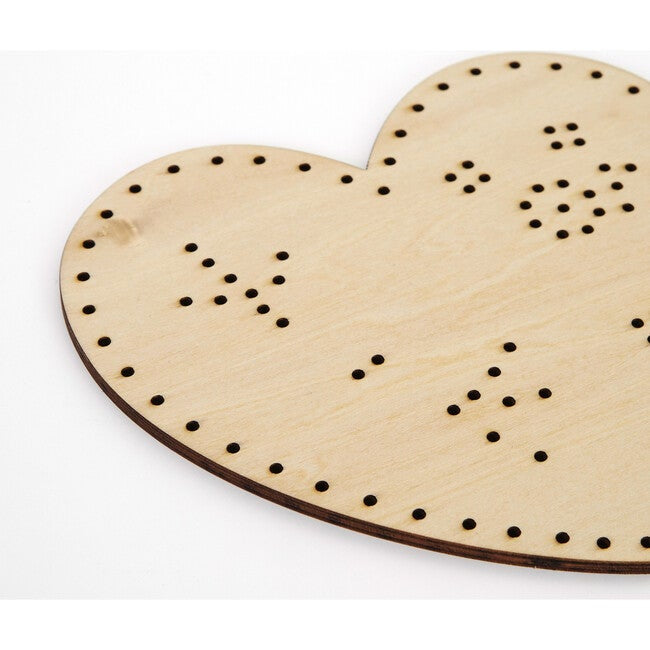 Wooden Heart Embroidery Kit